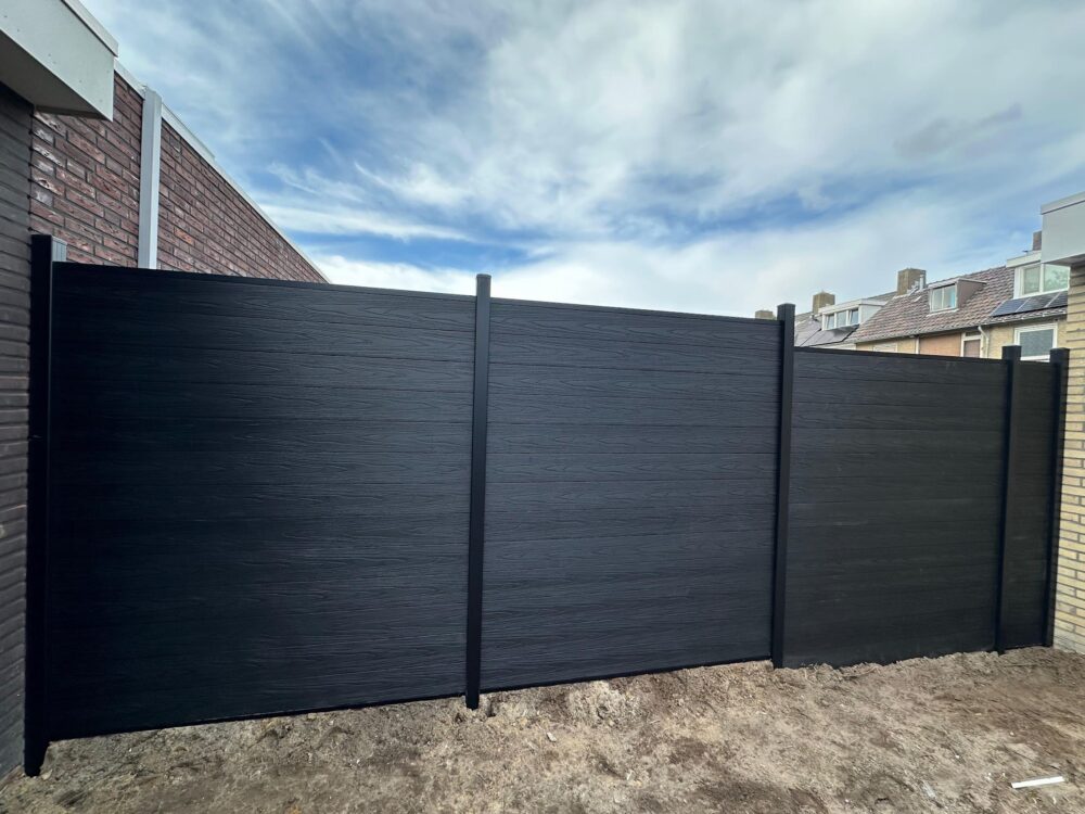 Premium Composiet Black Houtnerf zijaanzicht