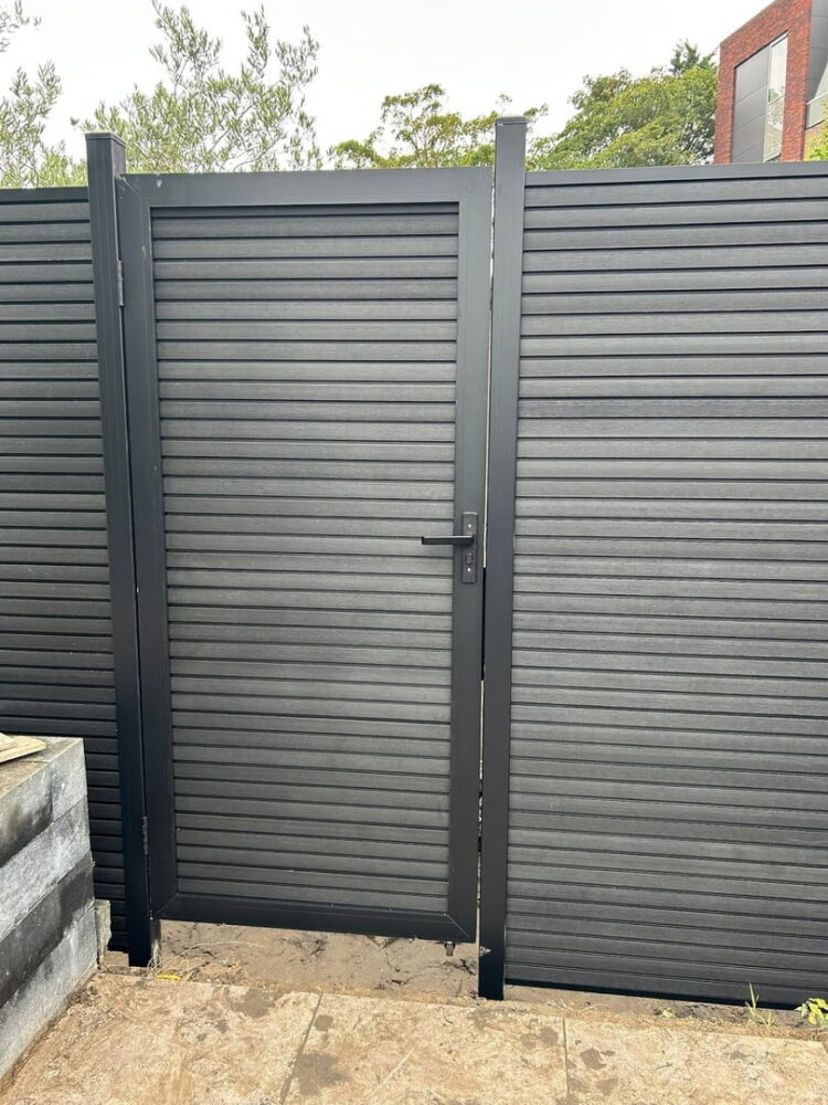 Premium Composiet schutting Black Rhombus