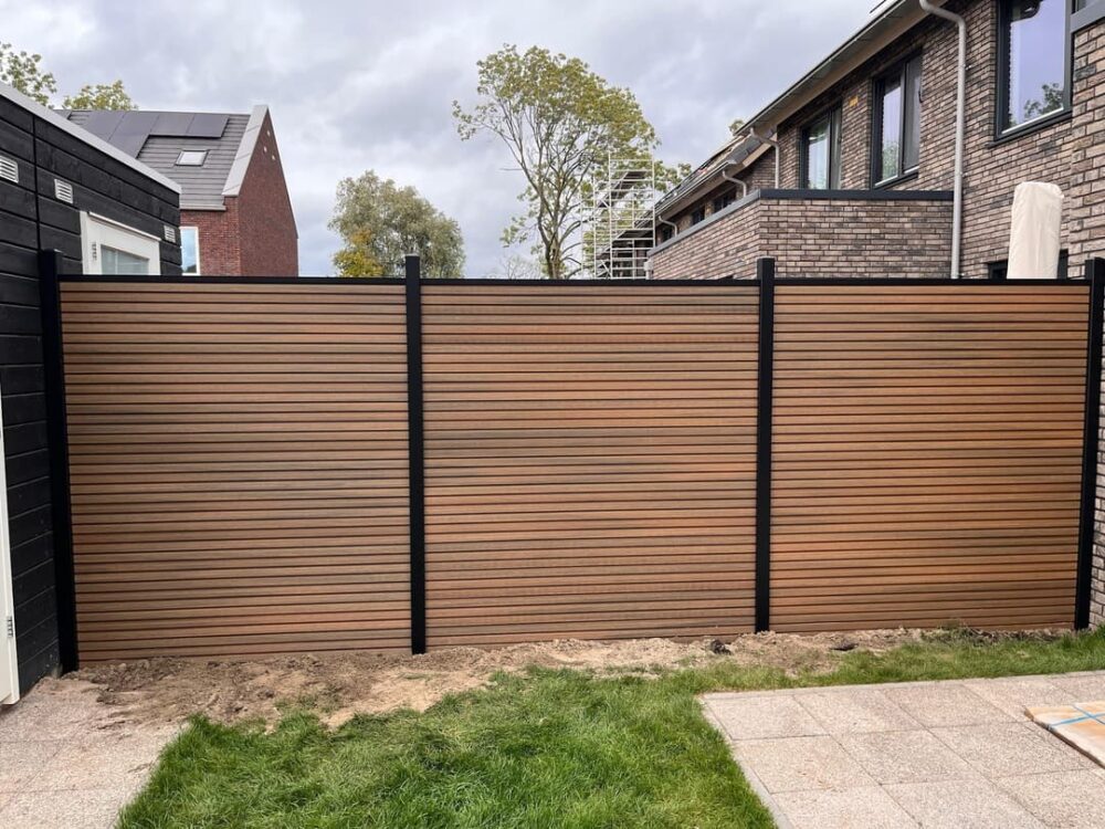 Teakhout schutting overzicht