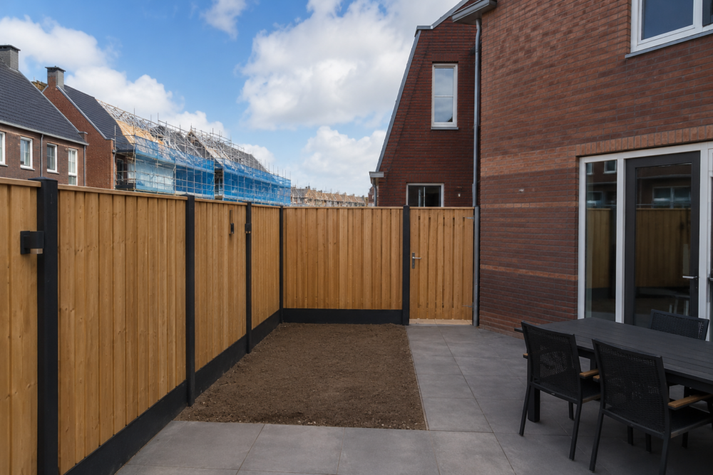 schutting laten plaatsen bij nieuwbouw